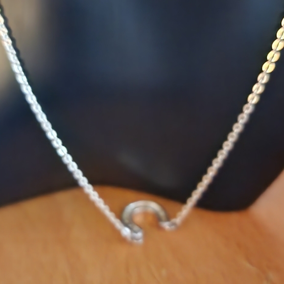 Sterling silver and lucky horseshoe necklace - Picture 6 of 9